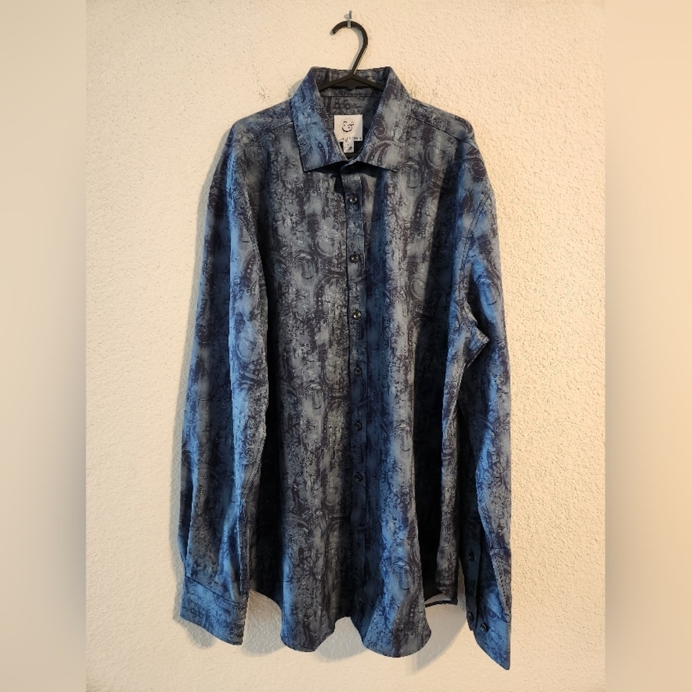 Kilburne & Finch Men’s long sleeve button up shirt size 16-16.5